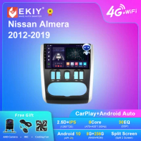 EKIY X7 Android 10 Car Radio For Nissan Almera 2012-2019 Multimedia Video Player Carplay Auto Navigation Stereo No 2Din GPS DVD