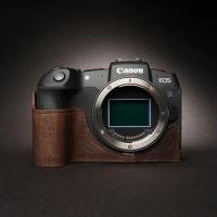Handmade Genuine Leather Half Case for Canon EOS RP