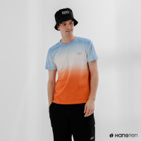Hang Ten-男裝-漸層設計短袖T恤-橘