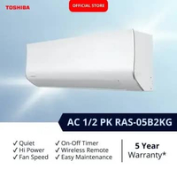 [FREE ONGKIR JABODETABEK] [UNIT ONLY] Toshiba AC Fixed Speed 1/2 PK RAS-05B2KG-ID