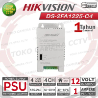 ADAPTOR POWER SUPPLY PSU 4 CAMERA CCTV HIKVISION DS-2FA1225-D4