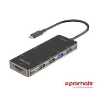 Promate 9合1 USB Type C 充電傳輸集線器(PrimeHUB-Go)