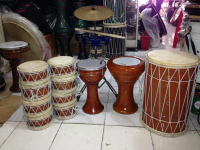 Baru - 1 Set Marawis Polos Natural Super Mahoni