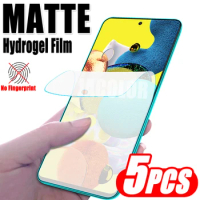 5PCS Matte Hydrogel Film For Samsung Galaxy A71 A51 5G UW 4G A31 A21 A21s A11 A 71 51 21 21s 31 5 G Protection Screen Protector