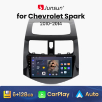 Junsun V1 AI Voice Wireless CarPlay Android Auto Radio for Chevrolet Spark 2010-2014 4G Car Multimedia GPS 2din autoradio