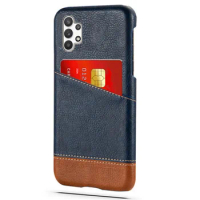 Wallet case for Samsung Galaxy A32 5G sm-a326b A32 4G sm-a325f, mixed splice PU leather card slots cover for Galaxy A32 a 32 5g