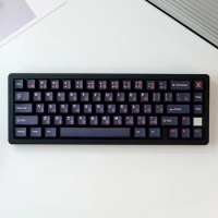 129 Keys GMK BOW Black Red Japanese Keycaps Cherry Profile PBT Dye Sublimation Mechanical Keyboard Keycap For MX Switch