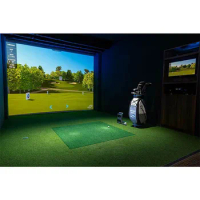New XYScreen 3D Golf Practice Net Indoor Simulator Impact Projector Screen Golf Hitting