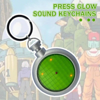 Rantai Kunci Radar, Reka Bentuk Kreatif, Bunyi Dragon Ball Menarik, Cahaya Hiasan, Mainan Periferal,