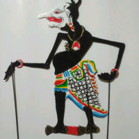 PETRUK KANTONG BOLONG BADRANAYA TOKOH WAYANG KULIT BAHAN KARTON DUPLEK HALUSAN