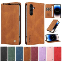 Luxury Wallet Leather Protect Case For Samsung Galaxy A05 A25 A05s A14 A24 4G A34 A54 5G A055 A256 Cases Magnetic Flip Cover
