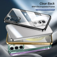 Sarung Penyaduran, Reka Bentuk Mewah, Untuk Samsung Galaxy A06, A16, A26, A36, A56, Penutup Belakang