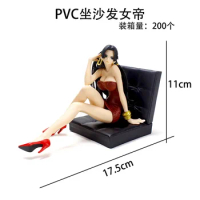 11CM One Piece Anime Sofa Luffy Boa Hancock Swimsuit PVC Sexy Girl Models Action Figure Collectible Toys Kid Gifts