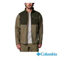 Columbia 哥倫比亞 男款-防潑立領軟殼外套-軍綠色 UWE60440AG/IF