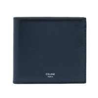 【CELINE】Bi-fold 牛皮革 雙摺 卡夾 皮夾 短夾 深藍色 10B653FFO.07UI