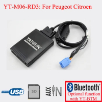Yatour car CD USB SD AUX player for Peugeot Citroen RD3