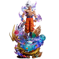 1/6 48Cm Gk Dragon Ball Super Ultra Instinct Son Goku Kakarotto Anime Action Figure Model Statue Garage Kit Toys Gift