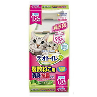 ☆寵愛家☆ 日本Unicharm雙層貓砂盆專用 複數貓消臭抗菌尿布墊 (16片入)