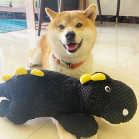 {DLGIFJIE} 1 creative black dragon plush toy, a big fat dragon lying down, an interactive toy for ca