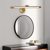 Modern minimalist mirror front lamp bathroom mirror cabinet wall lamp retro European style led bathroom lamp