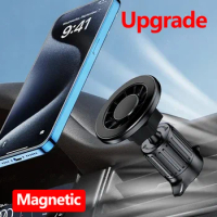 360° Rotating Car Magnetic Phone Holder Car Phone Bracket For iPhone 15 14 13 12 Xiaomi Samsung Mobile Phone Support Universal