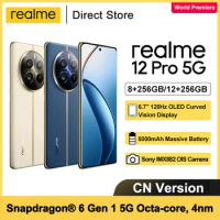 Realme 12 Pro 5G Mobile Phone 6.7inch 120Hz Snapdragon 6 Gen 1 Octa Core 5000mAh 67W 50MP Rear Three Cameras NFC