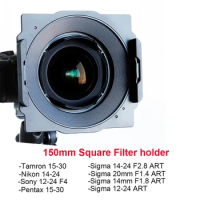 Wyatt Metal 150mm Filter Holder Bracket for Tamron 15-30, Nikon 14-24, Sigma 14-24/12-24/20mm/14mm, Sony 12-24 mm/14mm F1.8 Lens