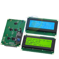 IIC/I2C/TWI 2004 Serial Blue Green Backlight LCD Module For Arduino UNO R3 MEGA2560 20 X 4 LCD2004
