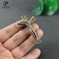 Jesus Cross Necklace Jewelry Copper Jesus Orthodox Cross Church Souvenirs Cross Keychain Jesus' Rede