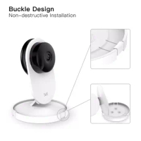 2Set 360 Degree Swivel Plastic Camera Wall Mount Bracket Holder for Mi/Yi Smart Home Security Camera Accessories