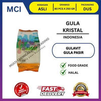 GULAVIT GULA KRISTAL PUTIH 250 GR - 1 DUS 80 PCS / GULA PASIR / GULA KRISTAL