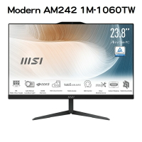 【享最高折300】MSI 微星 Modern AM242 1M-1060TW 24型一體機(Core5 120U/8G/1TB//W11)