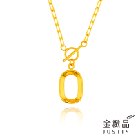 【金緻品】黃金項鍊 如常 1.41錢(5G工藝 純金套鍊 橢圓形 簍空 OT扣造型 工業風)