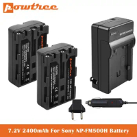 2.4Ah NP-FM500H Replacement Battery+USB Charger for Sony Alpha A57 A58 A65 A77 A99 A550 A560 A580 A700 A850 A900 Sony SLT a99 II
