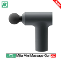 New Xiaomi Mijia Mini Massage Gun 2C Fascia Gun Relax Muscles Small Size But Big Push 2 Modes And 3 Gears Portable Fascial Gun