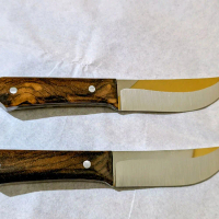 pisau bushcraft d2 steel gagang kayau natural