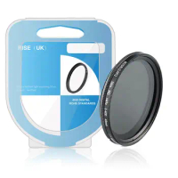 RISE UK 49mm Slim Fader ND Filter Adjustable Variable Neutral Density ND2 to ND400 For Sony nikon lens