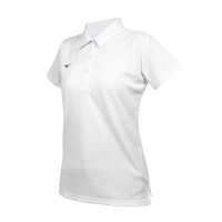 【MIZUNO 美津濃】女短袖POLO衫-吸濕排汗 抗UV 台灣製 上衣 休閒 慢跑(32TAC31801)