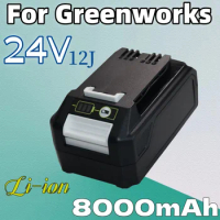 100% New 24V 12J 8000mAh For Greenworks Lithium Lon Battery