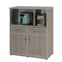 【艾蜜莉的家】2.8尺塑鋼電器櫃(楓木色)