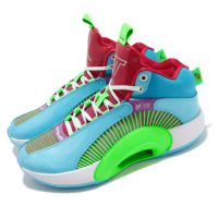Nike Air Jordan XXXV WIP PF 35 藍 綠 紅 男鞋 籃球鞋 DD3667-400