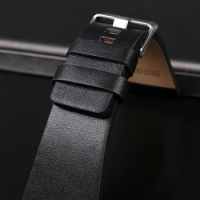 26MM 28MM 30MM 32MM For Diesel Watchbands Men's Wrist Large Size Watch Bands POlice Black Brown Genuine Calf Hide Leather Strap
