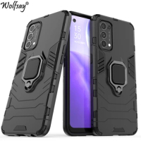 For Oppo Reno 5 5G Case Bumper Armor Magnetic Suction Stand Full Cover For Oppo Reno 5 5G Case Cover For Oppo Reno5 5G 6.43 inch