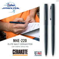 【fisher】ELITE NAVY CERAKOTE☆ 海軍藍按壓式太空筆(#M4E-220)