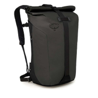 【【蘋果戶外】】出清特價 Osprey Transporter Roll Top Pack【25L 黑】BLACK 多功能後背包 上學背包 電腦包多功能城市休閒 筆電背包 附爆音哨 平板電腦筆電隔間 前方警示燈掛帶 通勤背包