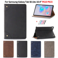 Business Book Style Case For Samsung Galaxy Tab S6 Lite cover SM-P610 SM-P615 Slim Shell for Galaxy Tab S6 Lite Case Coque Funda