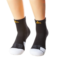 AILI艾莉艾草纖維抗菌襪 - 中筒運動雙色毛巾襪  除臭襪 機能襪 抗菌襪