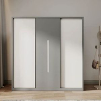 內地直送 - 全國包送裝北歐衣櫃推拉門現代簡約大衣櫃移門組合北歐推拉門衣櫃