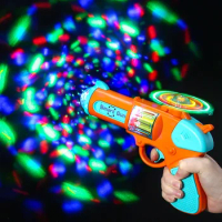 Children Toy Gun Projection Pistol Revolver Desert Eagle Smart Gun Rotating with Sounds Lights For Kids Gifts