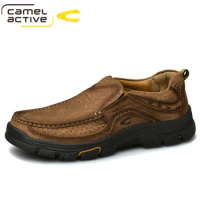 Camel Active Genuine Leather Shoes Men Brand Footwear Fashion Men's Casual Shoes Male High Quality Cowhide Suede Men's Flats